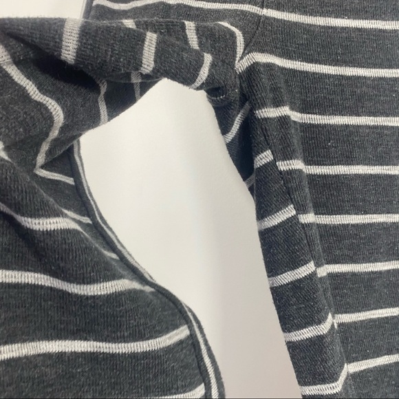 Madewell Gray and White Striped Sleep Leggings - Picture 6 of 9